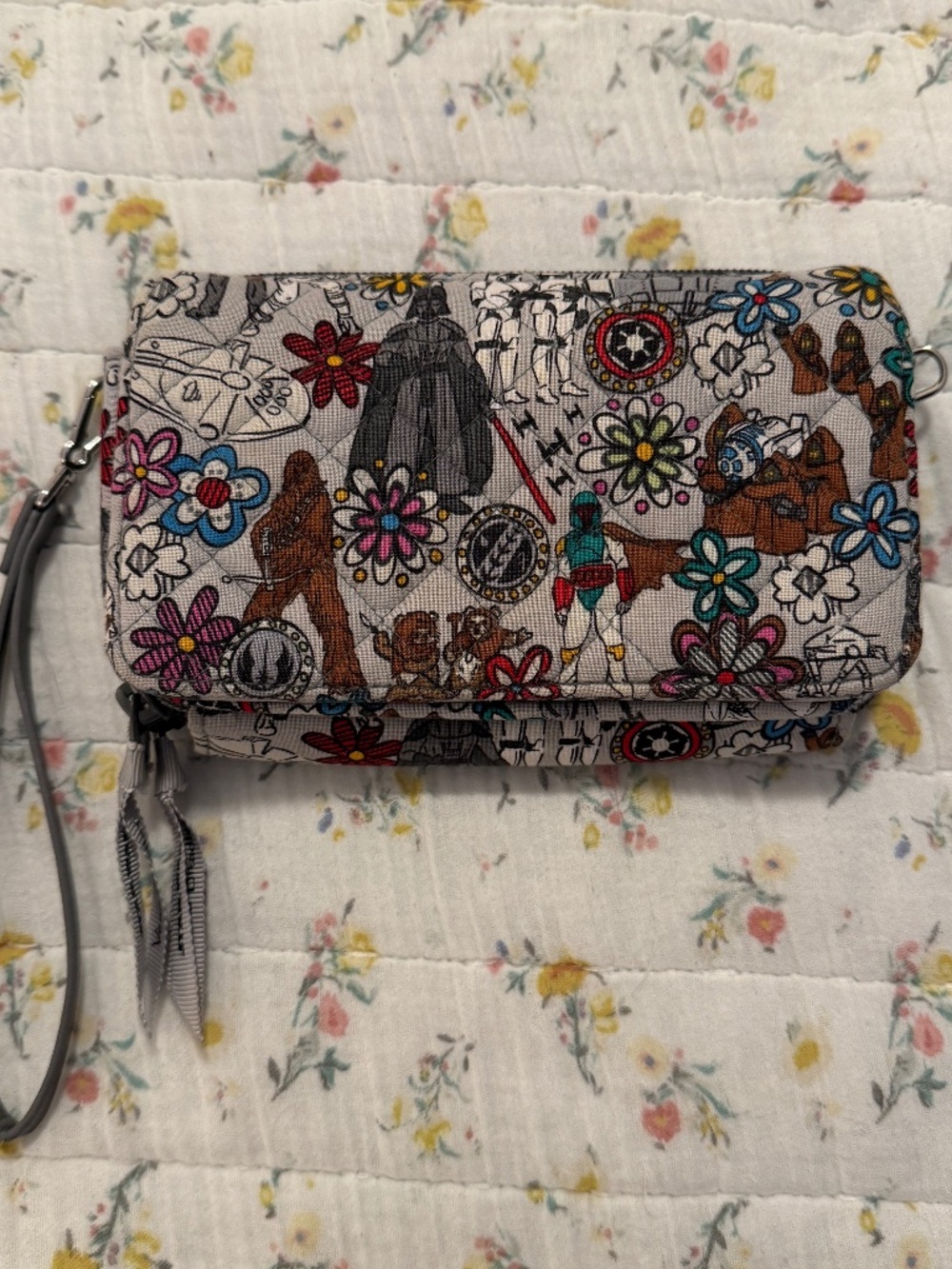 Vera Bradley Star Wars Far Far Away Light Vs. Dark RFID All In One Wallet Strap